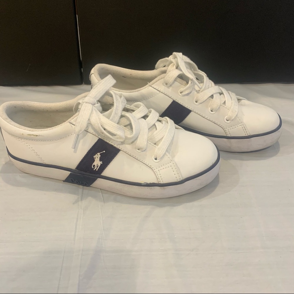 White Polo Ralph Lauren Boys Sneakers